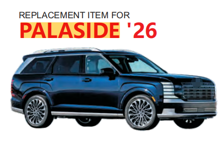 Forskjerm Høyre Venstre Passasjer Sideskjerm for HYUNDAI PALISADE 2026